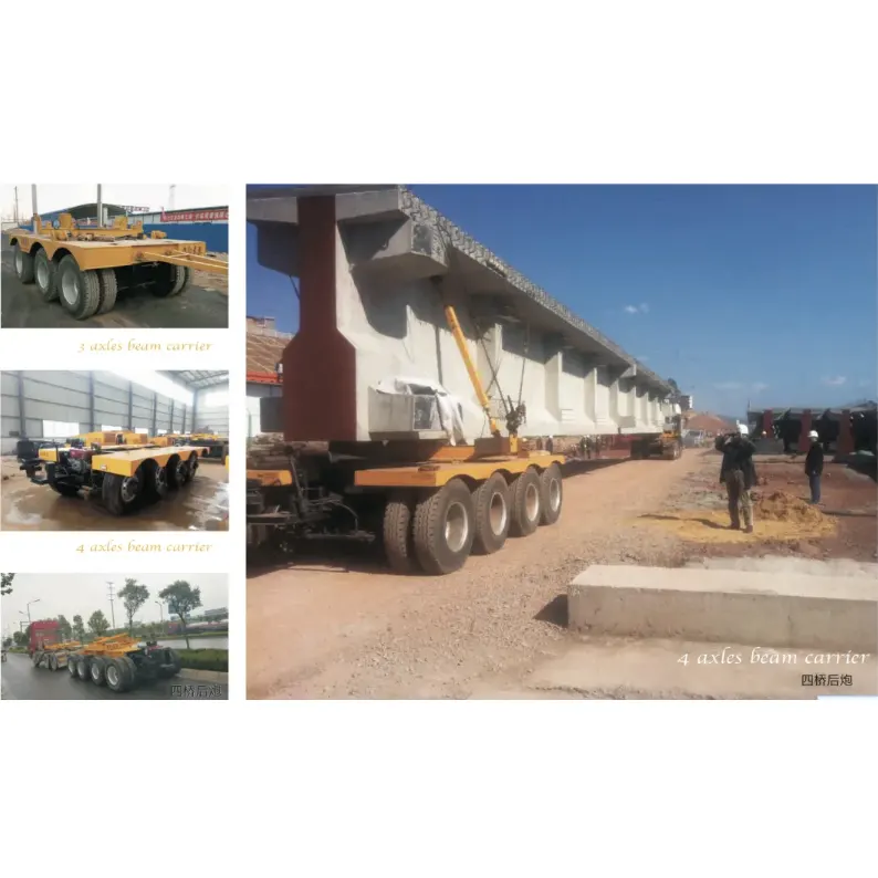 12.4m 3-άξονα επίπεδη ημι-ρυμουλκούμενο ρυμουλκούμενο