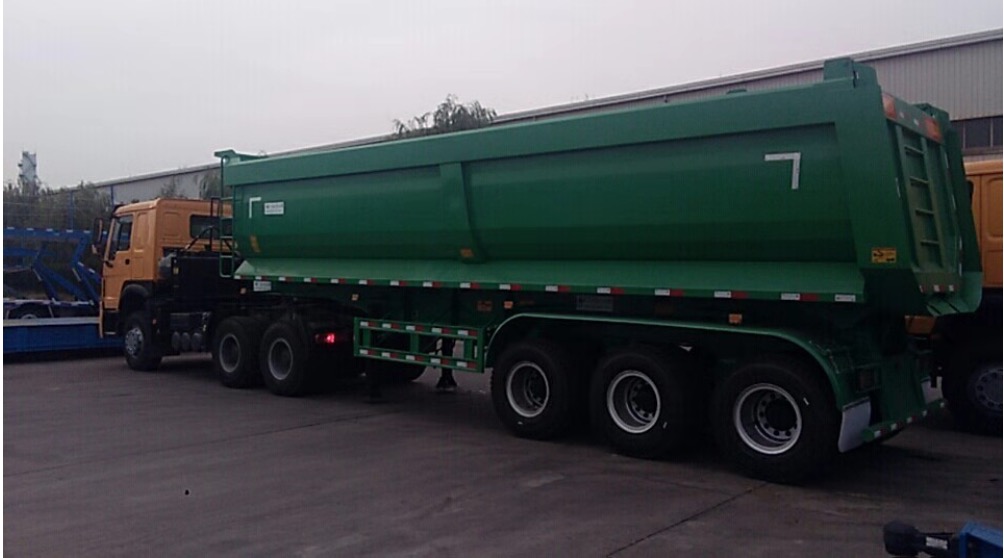 3 Axles Dump Semi Trailers χωρητικότητας 35cbm