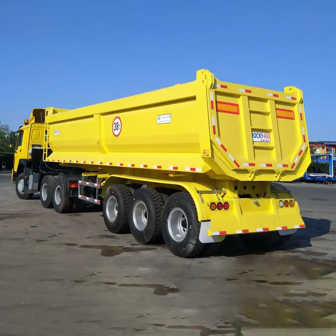 35cbm 3 Axles Tipper Semi Trailer with Fuwa 13t Axle