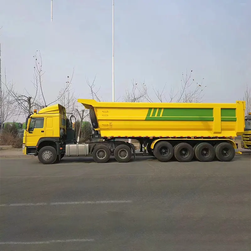 4 Axles Dump Semi Traielr με Fuwa 16t Axles