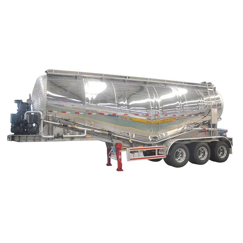 40cbm Bulk Cement Tanker Semi Trailer με σύστημα ισχύος 42kw