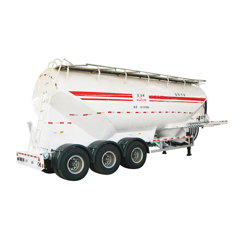 45cbm Bulk Cement Silo Tanker Semi Trailer V Type with 42kw Power System