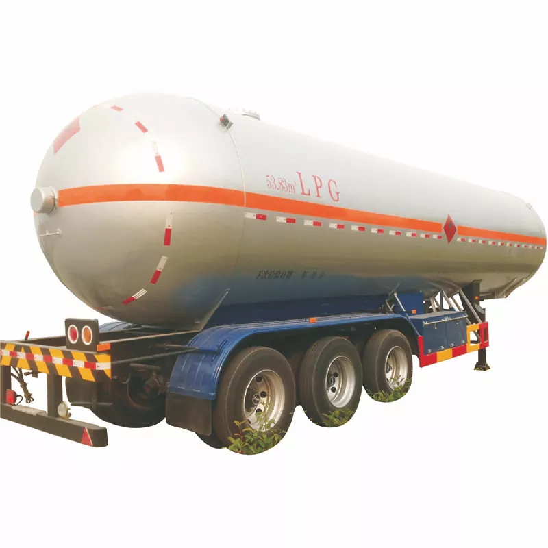 Ημιρυμουλκούμενο 50cbm 3 Axles Lpg Tank with 50cbm Capacity Fuwa Axle