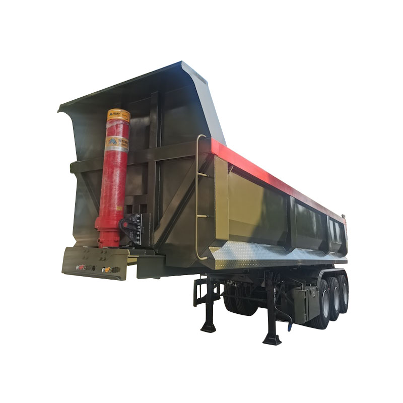 Heavy Duty 3 άξονες u Σχήμα Semi Semi Trailers με άξονα Fuwa Hyva Υδραυλικό σύστημα