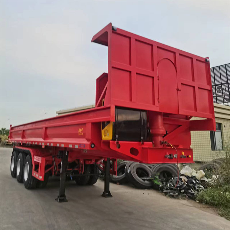 Heavy Duty U Shape Body Dump Semi Trailers χωρητικότητας 60-80 τόνων