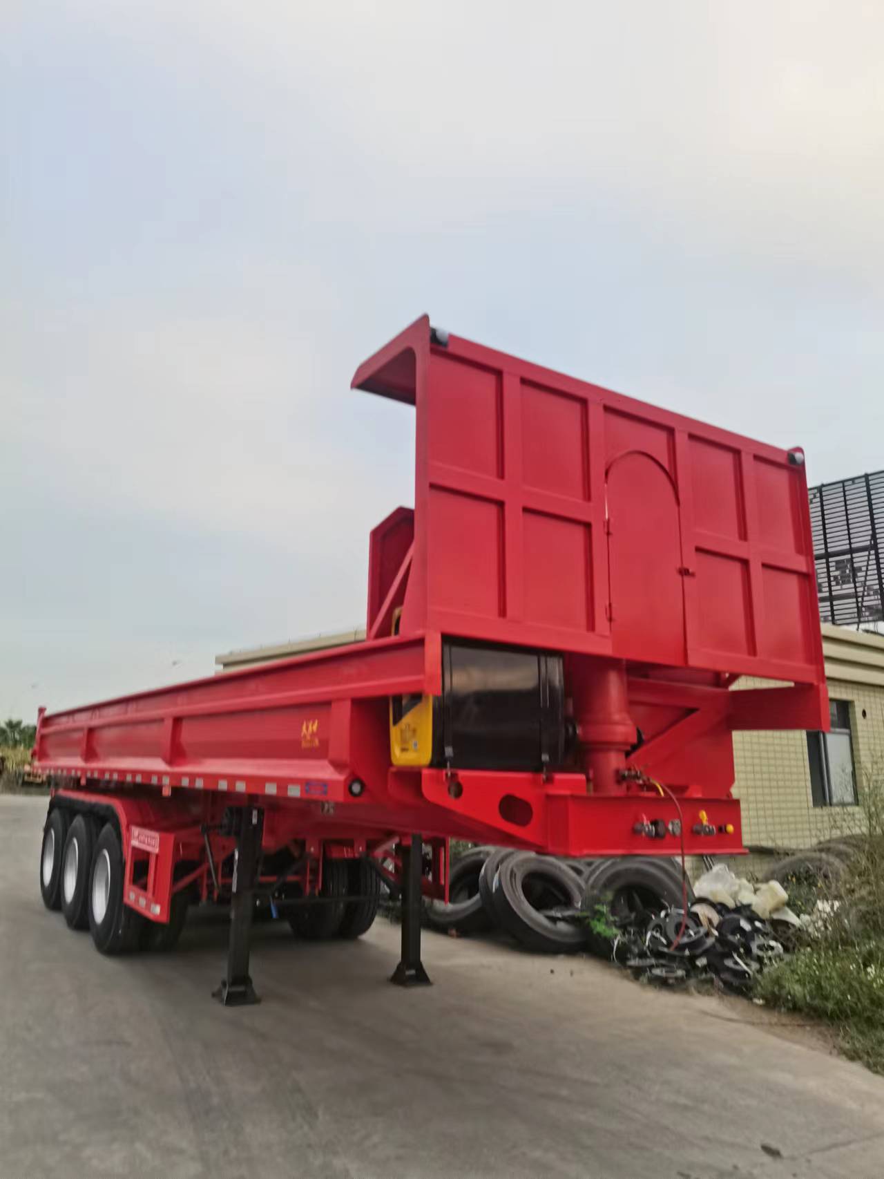 Heavy Duty U Shape Body Dump Semi Trailers χωρητικότητας 60-80 τόνων